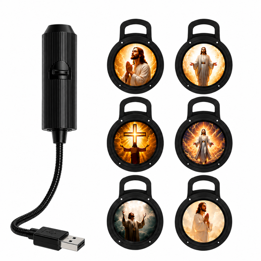 Proyector de 6 luces con temática de Jesus